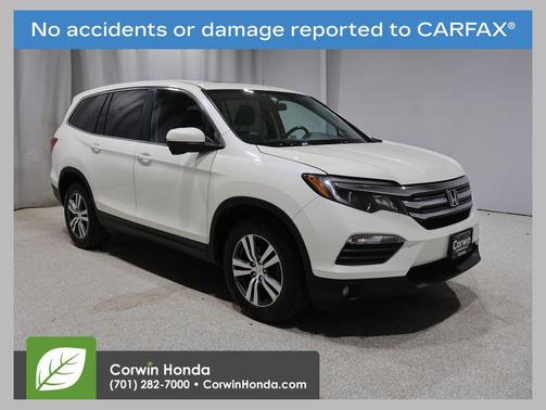 White Diamond Pearl 2018 Honda Pilot EX-L