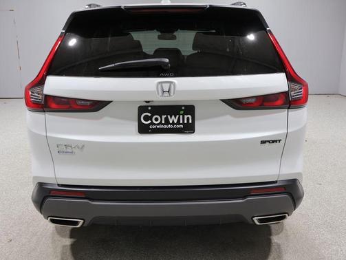 Platinum White Pearl 2025 Honda CR-V Hybrid Sport AWD