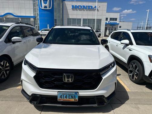 Platinum White Pearl 2025 Honda CR-V Hybrid Sport AWD