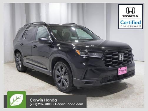Crystal Black Pearl 2025 Honda Pilot Sport