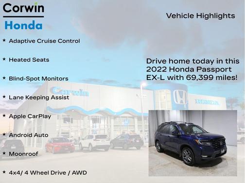 2022 Honda Passport AWD EX-L