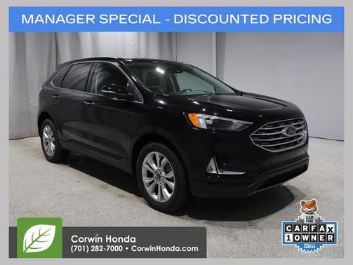 Agate Black Metallic 2024 Ford Edge Titanium