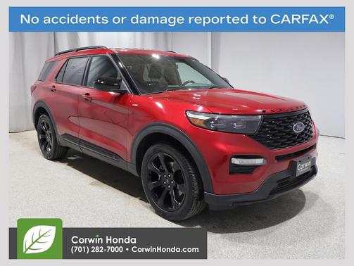 Rapid Red Metallic Tinted Clearcoat 2022 Ford Explorer ST-Line