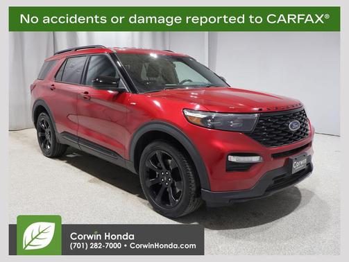 Rapid Red Metallic Tinted Clearcoat 2022 Ford Explorer ST-Line