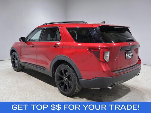 Rapid Red Metallic Tinted Clearcoat 2022 Ford Explorer ST-Line