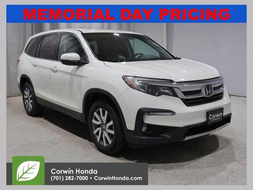 White Diamond Pearl 2019 Honda Pilot EX-L