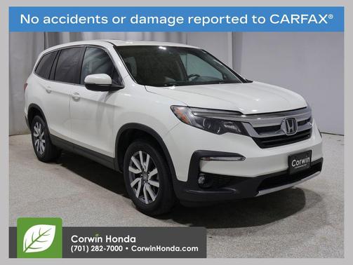 White Diamond Pearl 2019 Honda Pilot EX-L