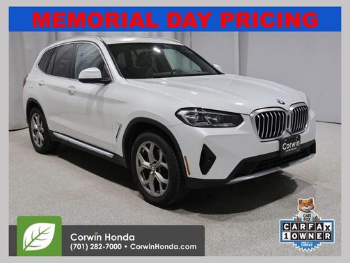 Mineral White Metallic 2024 BMW X3 xDrive30i
