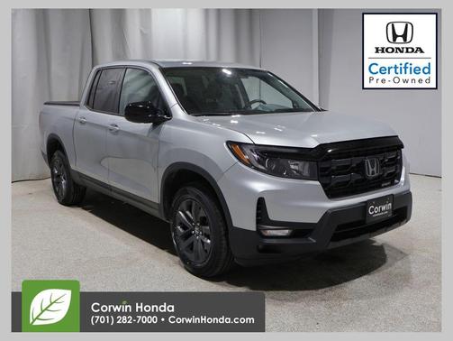 Solar Silver 2025 Honda Ridgeline Sport