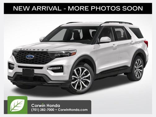 STAR WHITE MET TRI-COAT 2022 Ford Explorer ST-Line