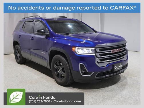 Ultra Blue Metallic 2023 GMC Acadia AWD AT4