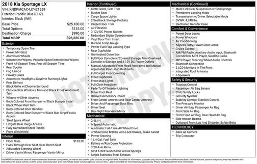 2018 Kia Sportage LX