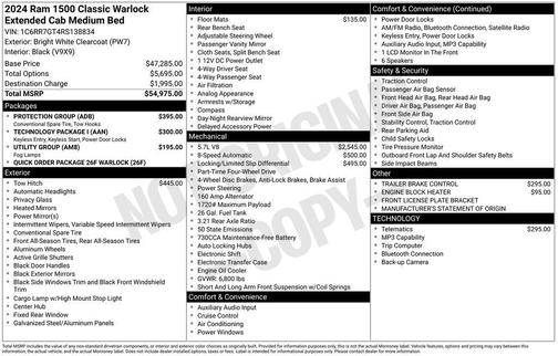 Bright White Clearcoat 2024 RAM 1500 Classic SLT