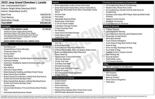 2023 Jeep Grand Cherokee L Laredo