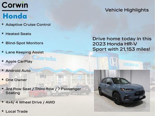 2023 Honda HR-V AWD Sport