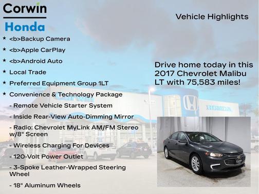 2017 Chevrolet Malibu 1LT