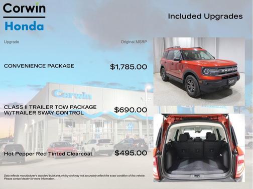 HOT PEPPER RED TC 2023 Ford Bronco Sport Big Bend