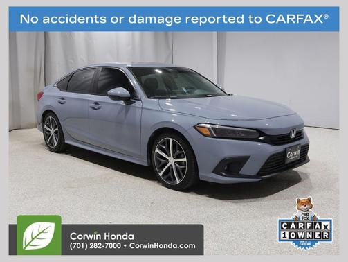 Sonic Gray Pearl 2022 Honda Civic Touring