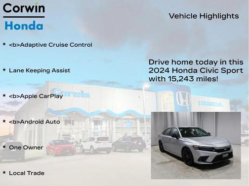 2024 Honda Civic Sport