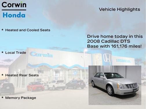 Light Platinum 2008 Cadillac DTS Base
