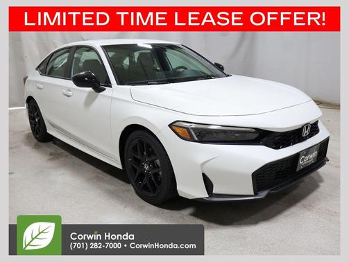 Platinum White Pearl 2026 Honda Civic Sport
