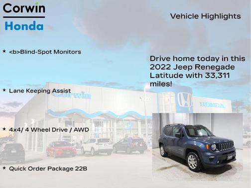 2022 Jeep Renegade Latitude