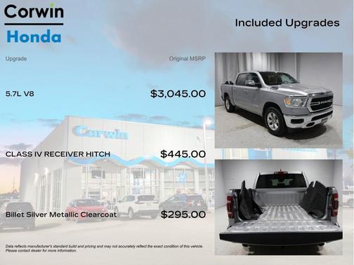 Billet Silver Metallic Clearcoat 2023 RAM 1500 Laramie