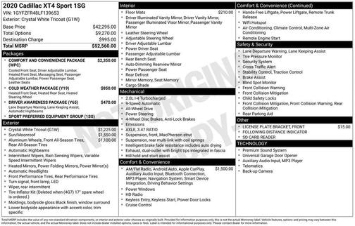 2020 Cadillac XT4 Sport