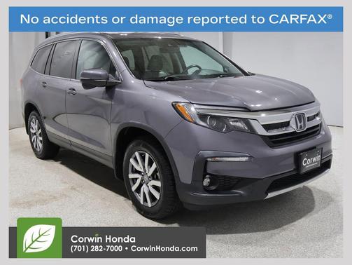 Modern Steel Metallic 2021 Honda Pilot AWD Black Edition
