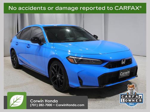 Boost Blue Pearl 2025 Honda Civic Hybrid Sport