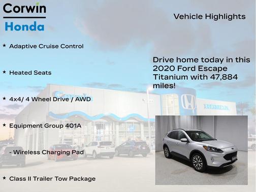 Ingot Silver 2020 Ford Escape Titanium
