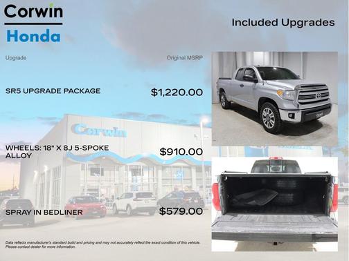 Silver Sky Metallic 2016 Toyota Tundra SR5