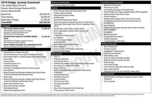 2018 Dodge Journey Crossroad