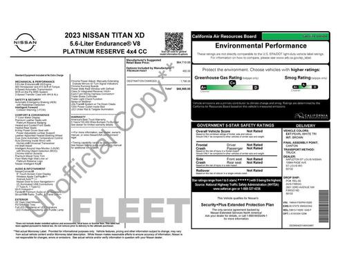 2023 Nissan Titan XD Platinum Reserve