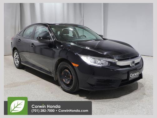 Crystal Black Pearl 2018 Honda Civic LX
