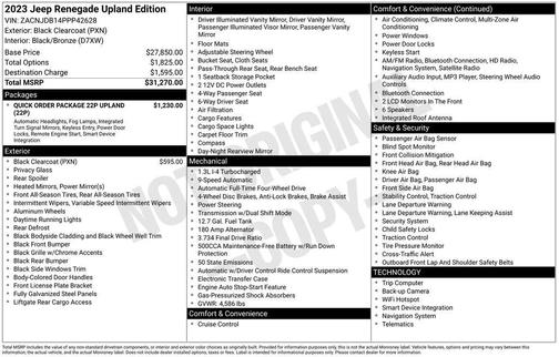 2023 Jeep Renegade Upland