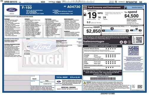 STAR WHITE METALLIC TRICOAT 2024 Ford F-150 King Ranch