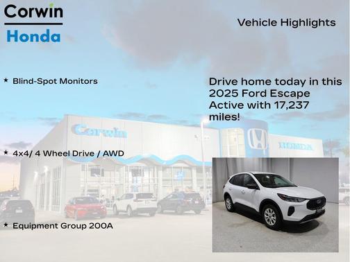 OXFORD WHITE 2025 Ford Escape Active