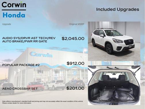 Crystal White Pearl 2020 Subaru Forester Sport