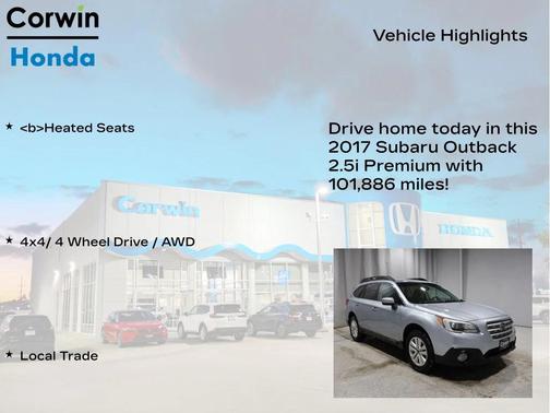 2017 Subaru Outback 2.5i Premium