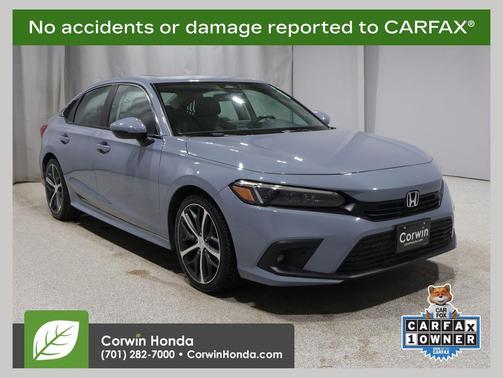Sonic Gray Pearl 2024 Honda Civic Touring