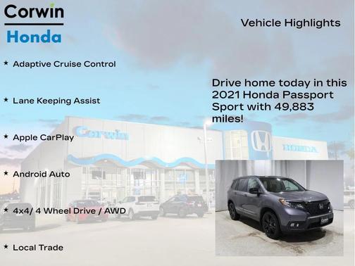 2021 Honda Passport AWD Sport
