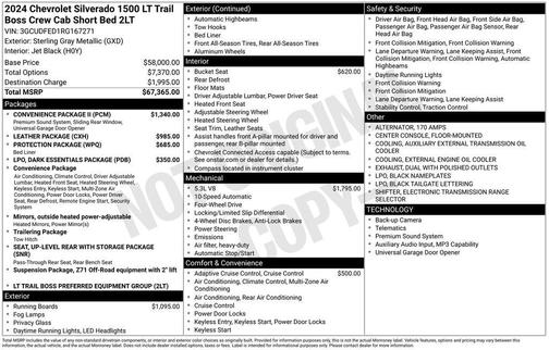 2024 Chevrolet Silverado 1500 LT Trail Boss