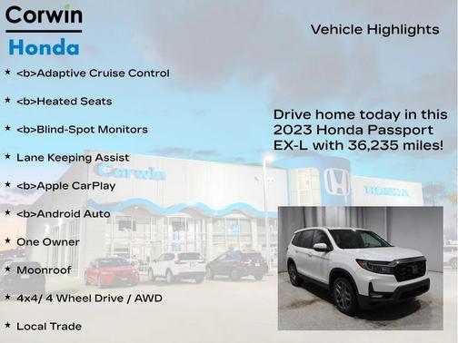 2023 Honda Passport AWD EX-L