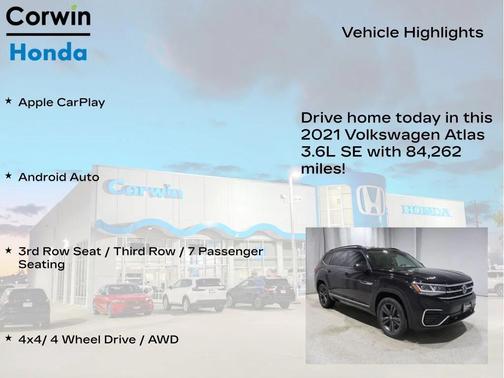 2021 Volkswagen Atlas 3.6L SE w/Technology