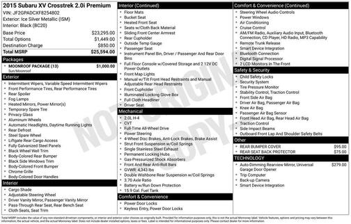2015 Subaru XV Crosstrek 2.0i Premium