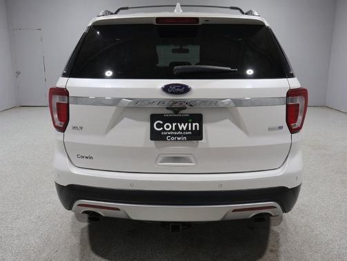 White Platinum Metallic Tri-Coat 2016 Ford Explorer XLT