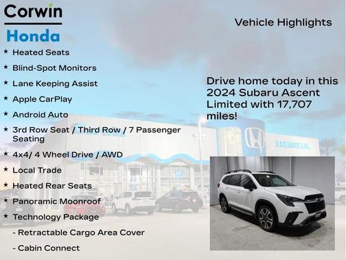 2024 Subaru Ascent Limited 8-Passenger