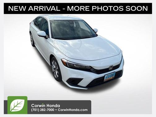 Platinum White Pearl 2023 Honda Civic LX