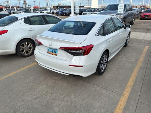 Platinum White Pearl 2023 Honda Civic LX